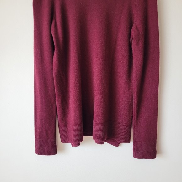 Vince Burgundy Cashmere Sweater Women's Size XS - Picture 7 of 12